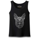 Realistic German Shepherd Dog Black Male Athlete