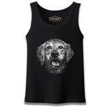 Realistic Golden Retriever Dog Black Male Athlete