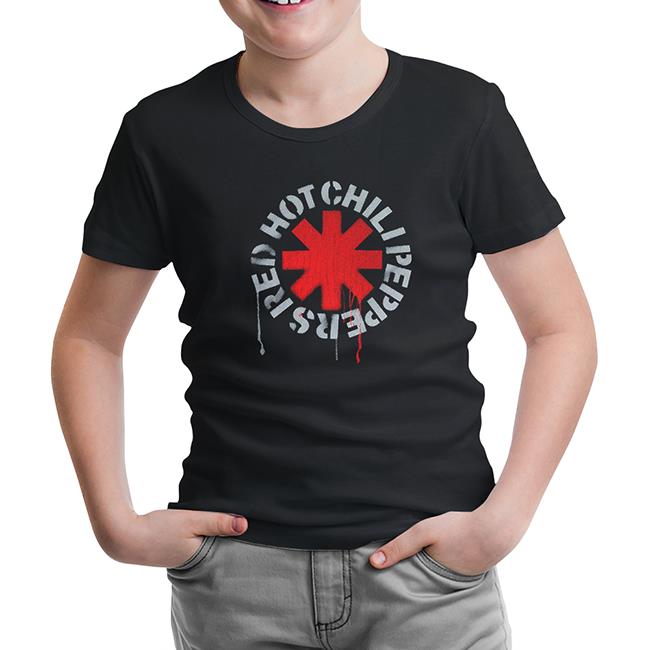 Red Hot Chili Peppers - Logo Black Kids Tshirt