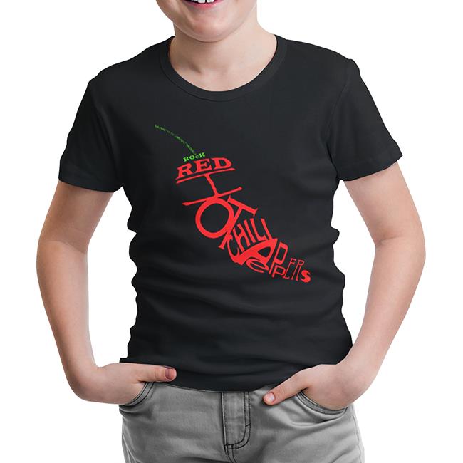 Red Hot Chili Peppers - The Pepper Siyah Çocuk Tshirt