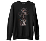 Red Hot Chili Peppers - The Pepper  Siyah Erkek Kalın Sweatshirt