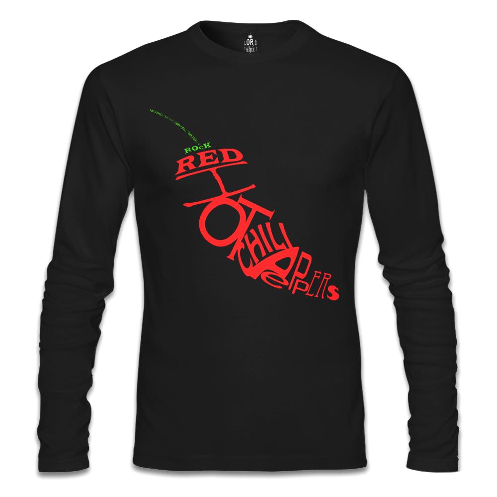 Red Hot Chili Peppers - The Pepper Siyah Erkek Sweatshirt