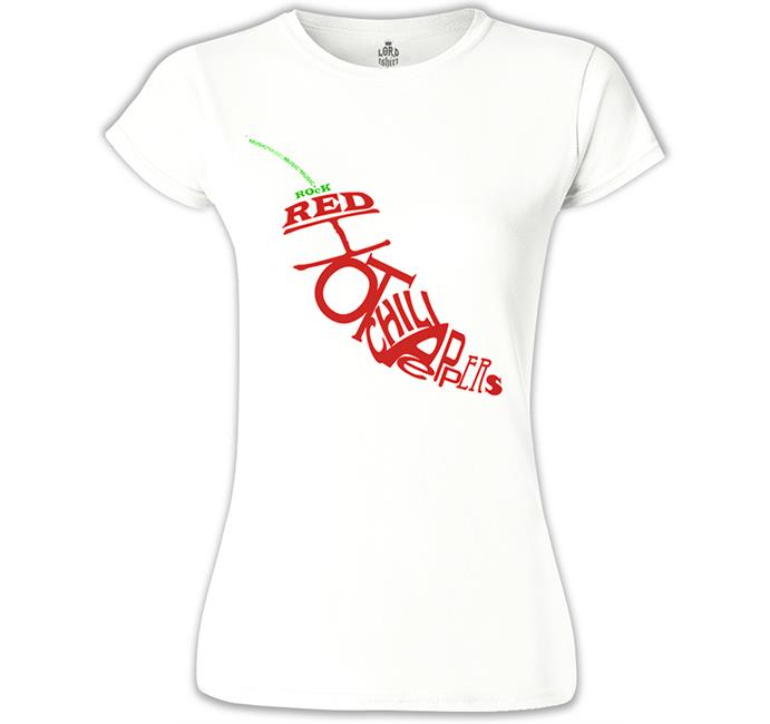 Red Hot Chilli Peppers - The Pepper Beyaz Kadın Tshirt