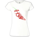 Red Hot Chilli Peppers - The Pepper Beyaz Kadın Tshirt