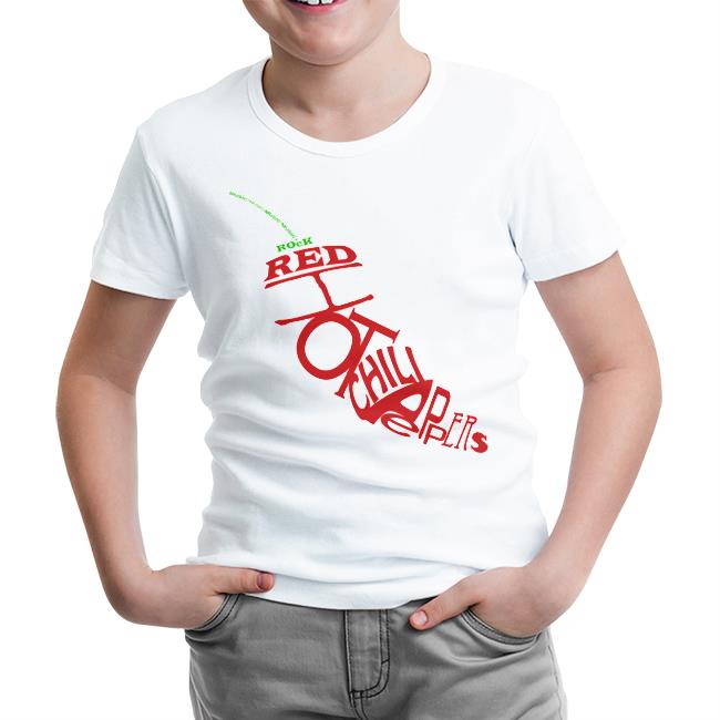 Red Hot Chilli Peppers - The Pepper Beyaz Çocuk Tshirt