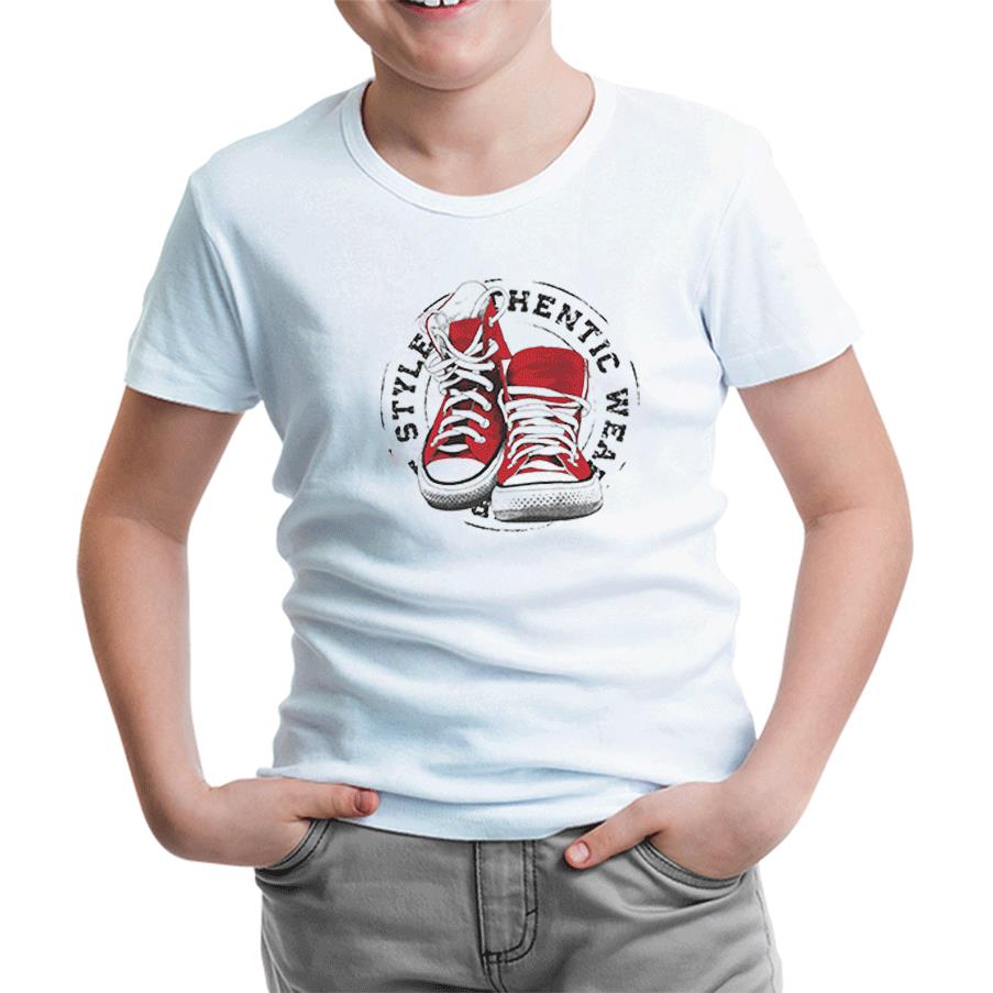 Red Wear - Shoes White Kids Tshirt