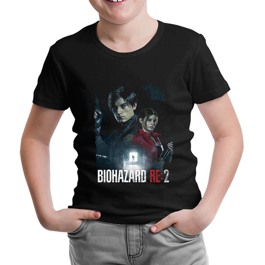 Resident Evil - Biohazard Siyah Çocuk Tshirt