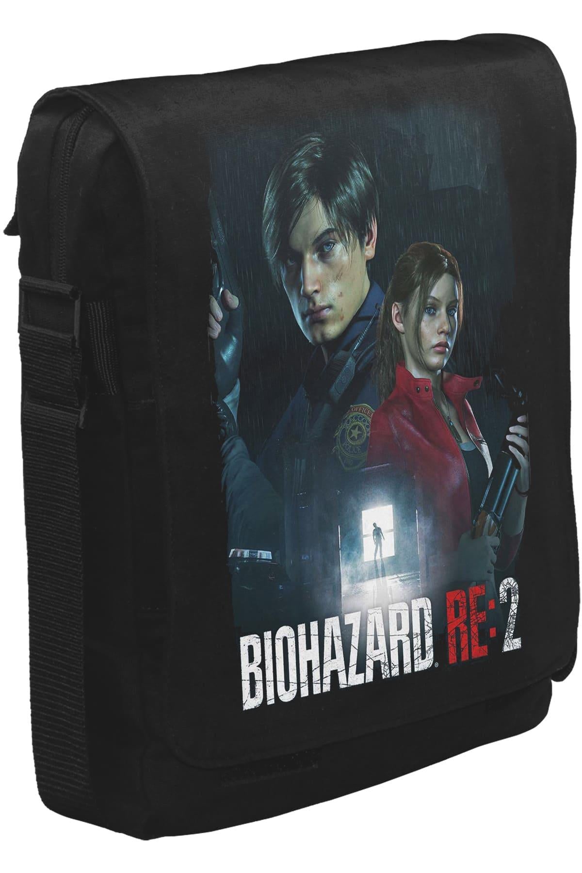 Resident Evil - Biohazard Unisex Siyah Postacı Çanta