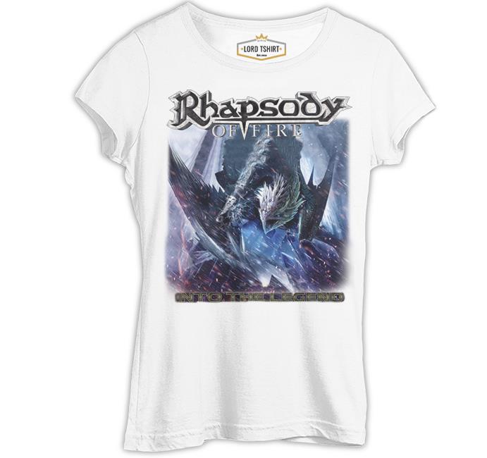 Rhapsody of Fire - Into the Legend Beyaz Kadın Tshirt