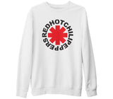 RHCP - Logo Beyaz Kalın Sweatshirt