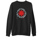 Red Hot Chili Peppers - Logo Siyah Erkek Kalın Sweatshirt