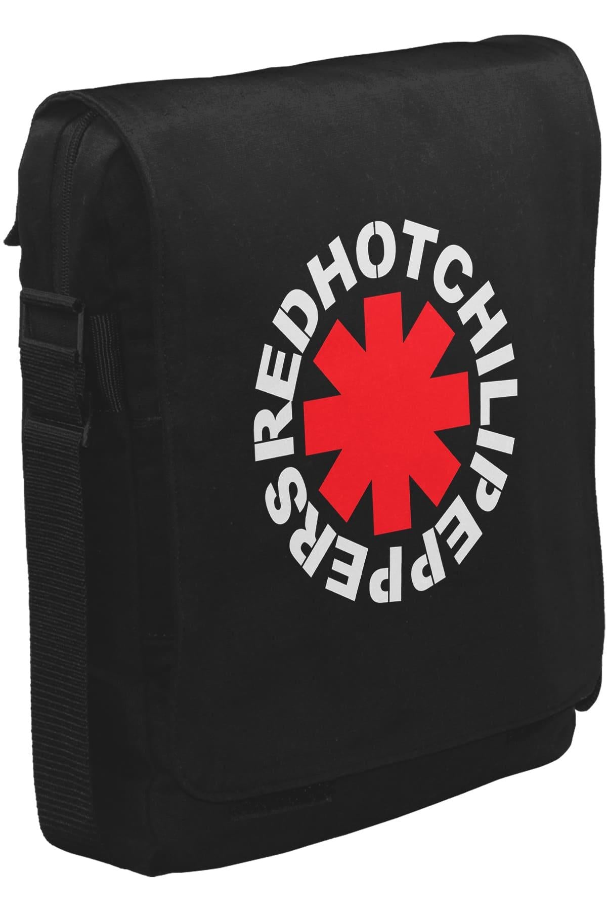 RHCP - Logo Unisex Black Messenger Bag 