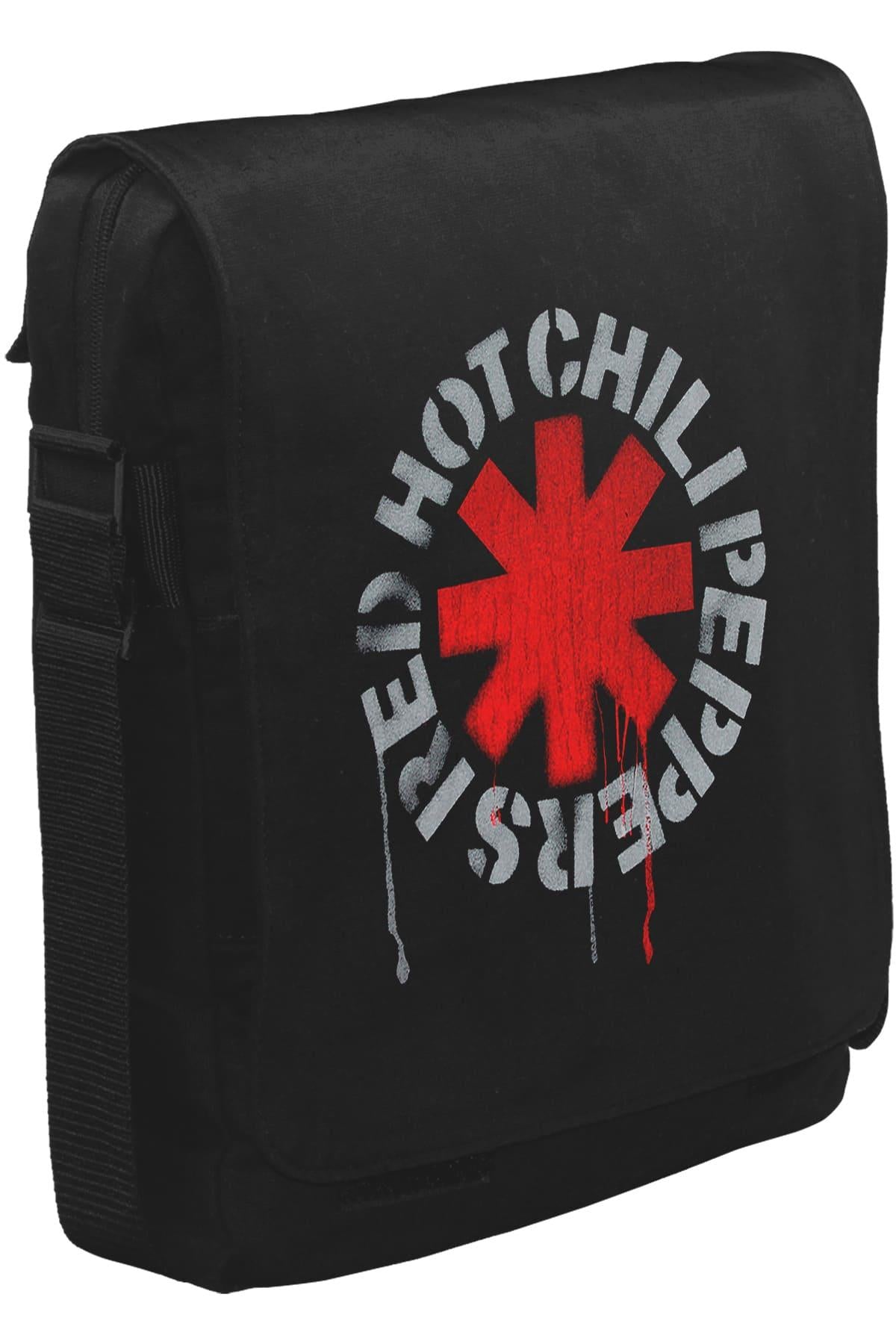 Red Hot Chili Peppers - Logo Unisex Siyah Postacı Çanta