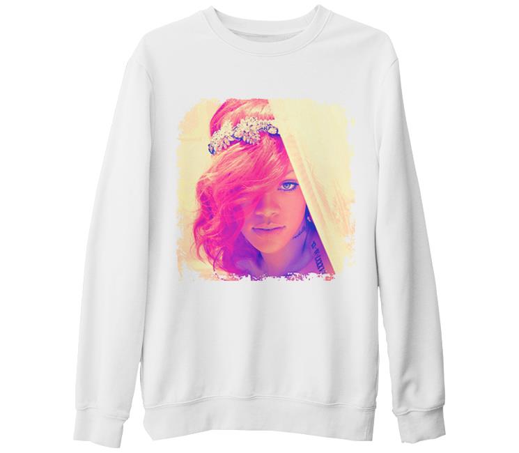 Rihanna - Loud Beyaz Kalın Sweatshirt