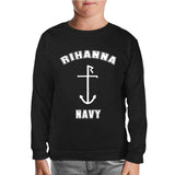 Rihanna Navy Black Kids Sweatshirt
