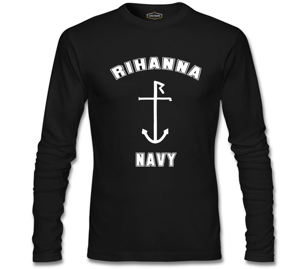 Rihanna Navy Black Men's Sweatshirt