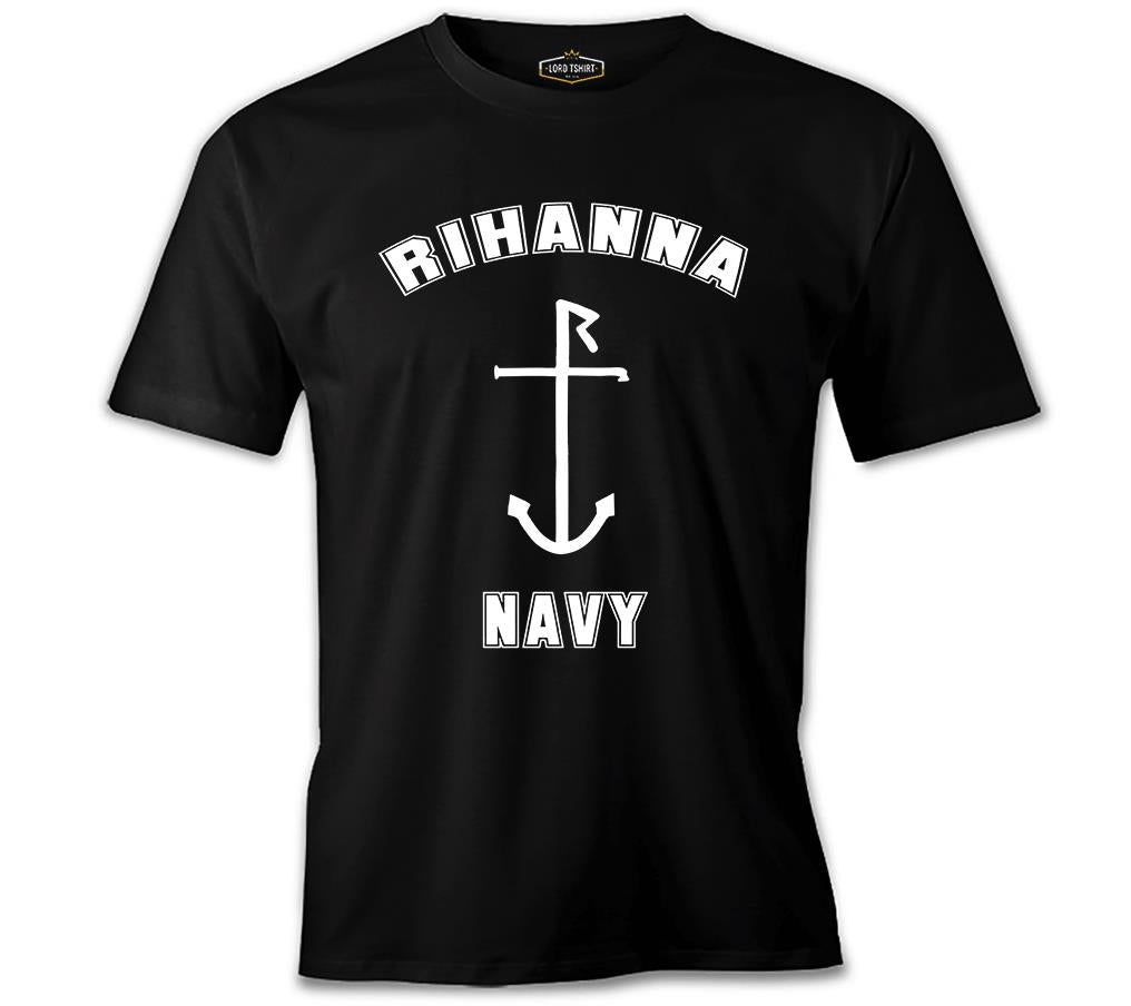 Rihanna Navy Siyah Erkek Tshirt