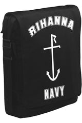 Rihanna Navy Unisex Siyah Postacı Çanta