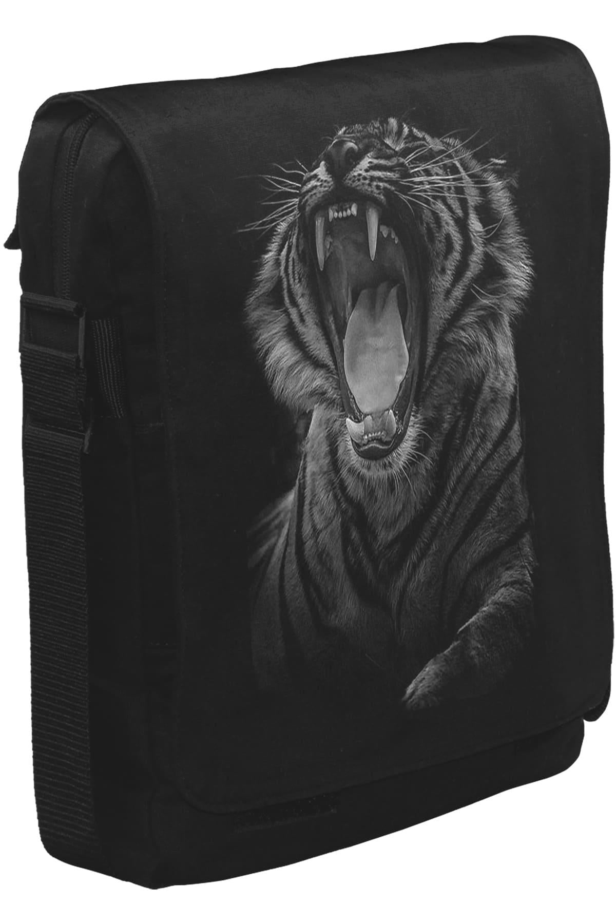 Roar - Kaplan Unisex Siyah Postacı Çanta