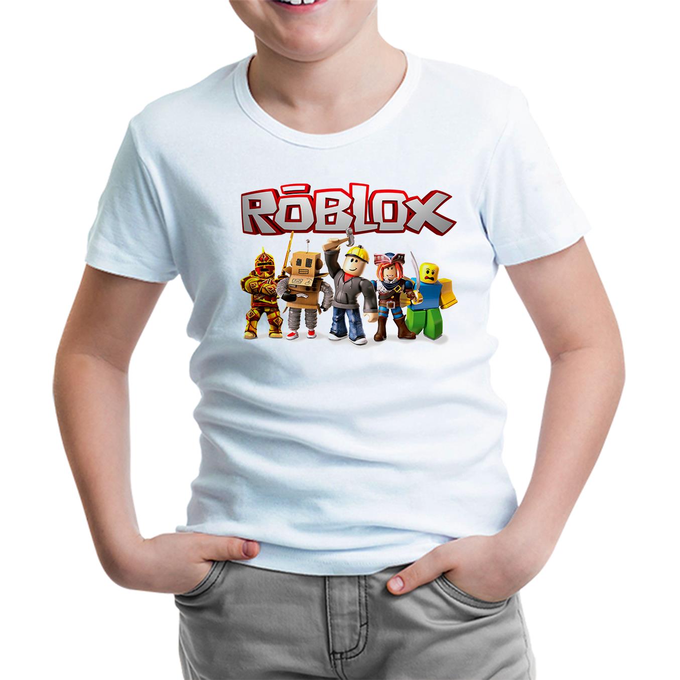 Roblox - Macera Beyaz Çocuk Tshirt