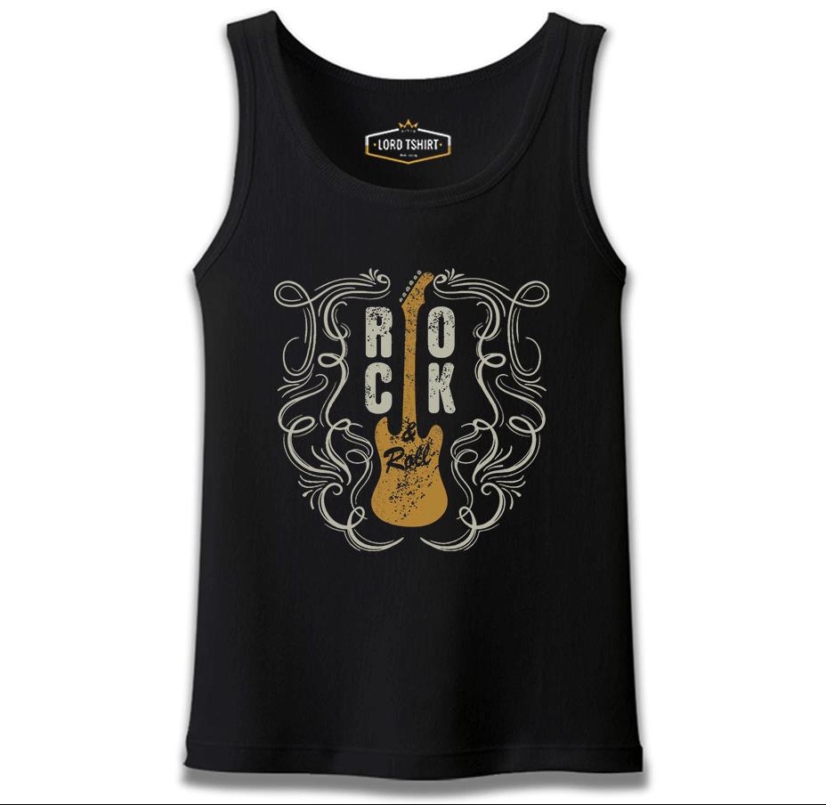 Rock 'n Roll Guitar Siyah Erkek Atlet