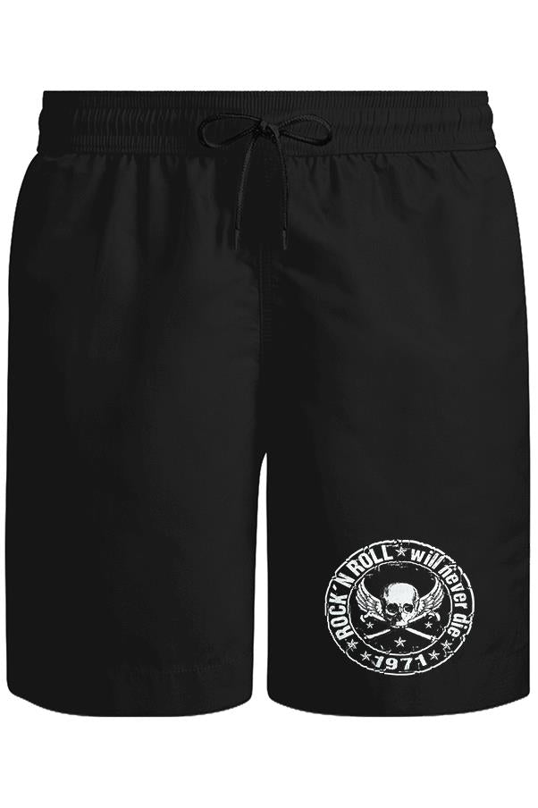 Rock 'N Roll Unisex Siyah Şort