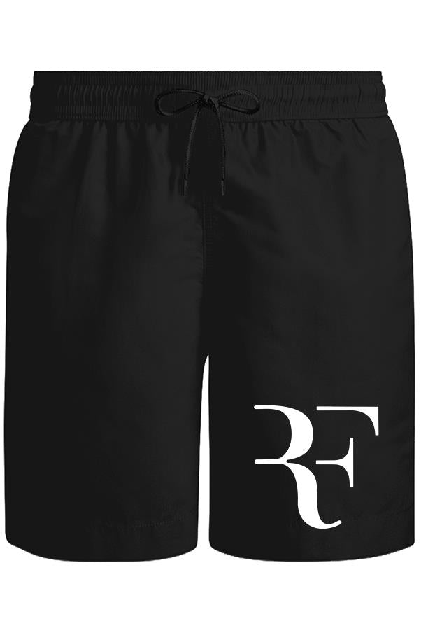Roger Federer - Logo Unisex Siyah Şort