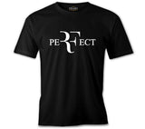 Roger Federer - Perfect Siyah Erkek Tshirt