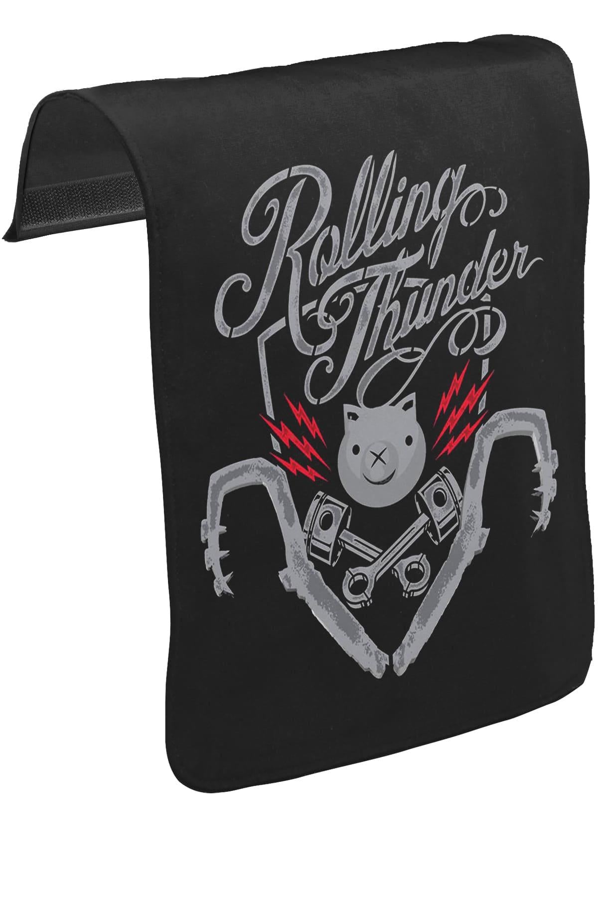 Rolling Thunder Unisex Siyah Tak-Çıkar Postacı Çanta Kapağı CK-1005