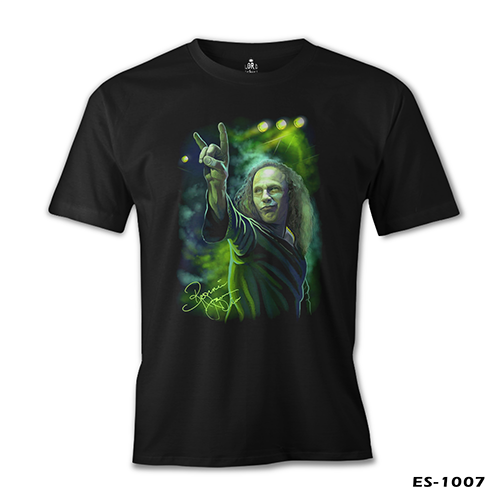 Ronnie James Dio Siyah Erkek Tshirt