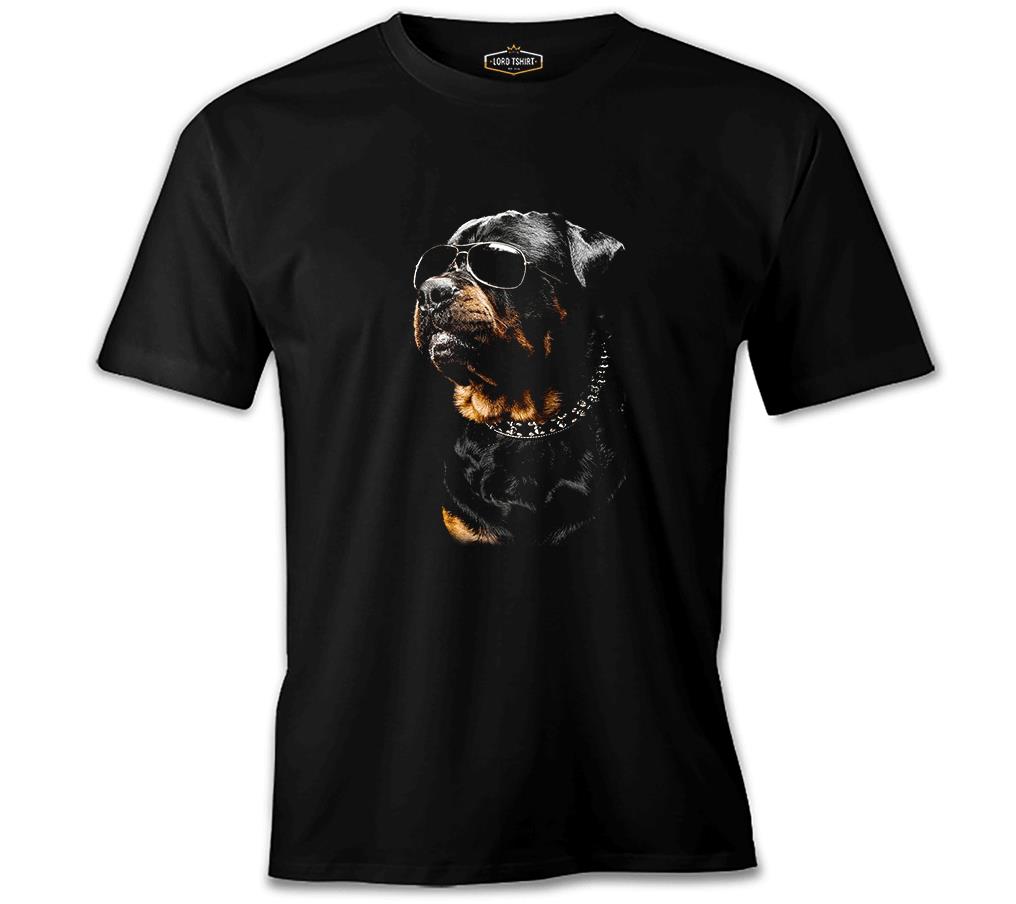 Rottweiler - Cool Siyah Erkek Tshirt