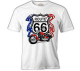 Route 66 White Men's Tshirt