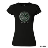 S.H.I.E.L.D Siyah Kadın Tshirt