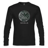 S.H.I.E.L.D Siyah Erkek Sweatshirt