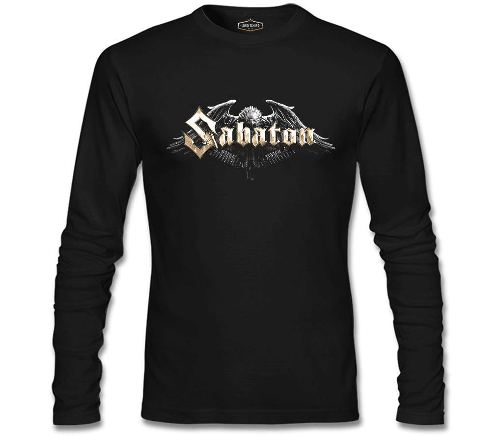 Sabaton - Logo Siyah Erkek Sweatshirt