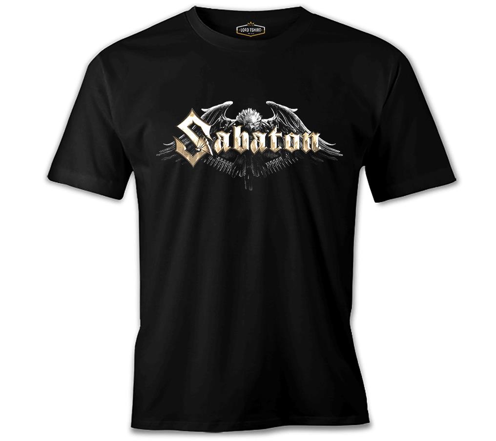Sabaton - Logo Siyah Erkek Tshirt