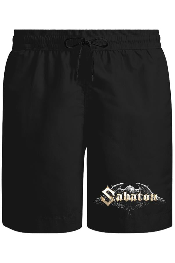 Sabaton - Logo Unisex Siyah Şort