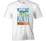 Sailing Boats with Margaritas Beyaz Erkek Tshirt