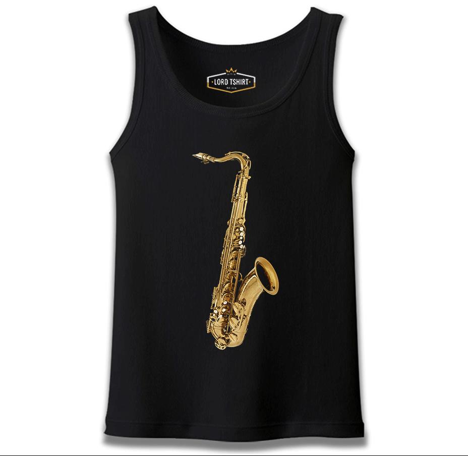 Saksafon Siyah Erkek Atlet