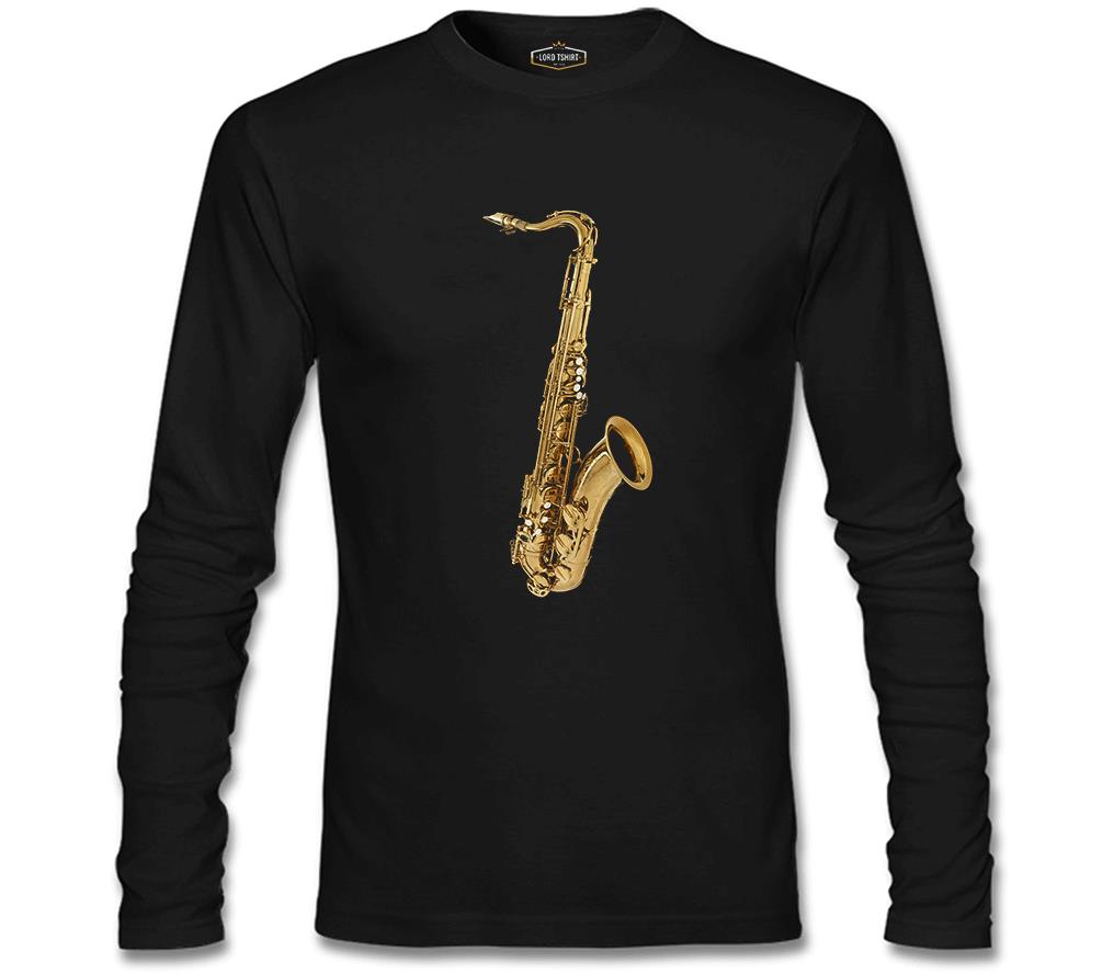 Saxophone Black Men's Sweatshirt