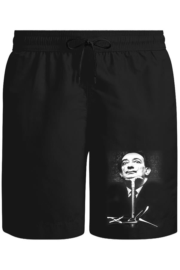 Salvador Dali Unisex Siyah Şort