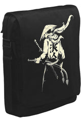 Samurai - Sword Unisex Black Messenger Bag 