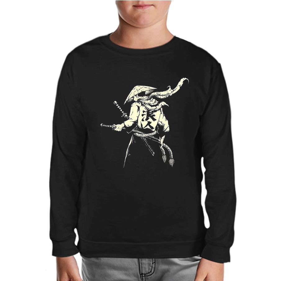 Samurai - Sword Black Kids Sweatshirt