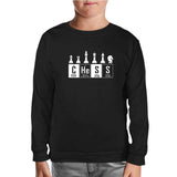 Chess - Elements Black Kids Sweatshirt