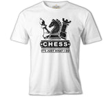 Chess - Just Play White Men's Tshirt