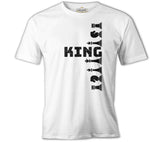 Satranç - King Beyaz Erkek Tshirt