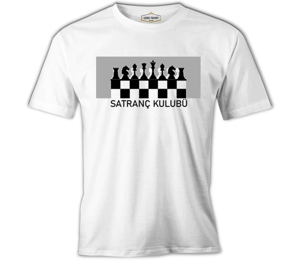 Satranç Kulübü Beyaz Erkek Tshirt
