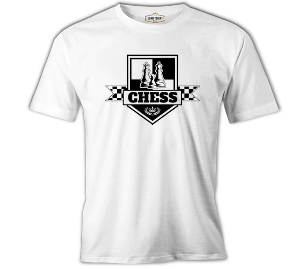 Satranç - XX Beyaz Erkek Tshirt