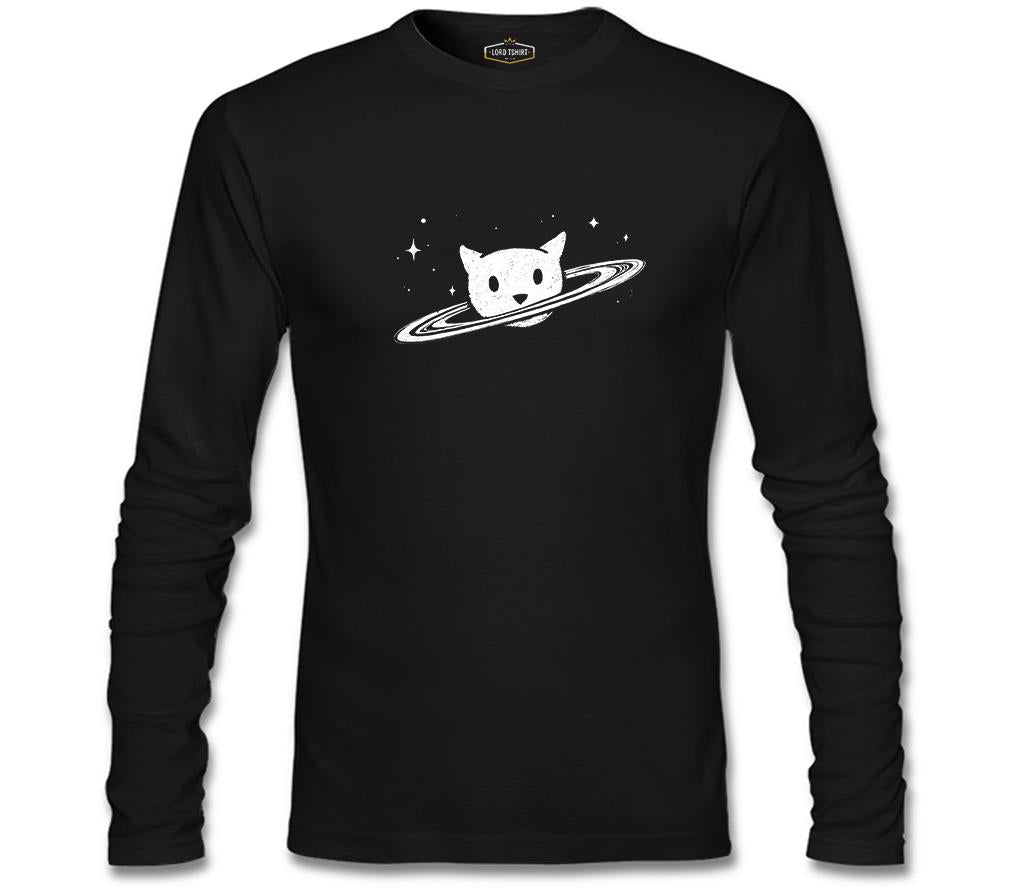 Saturn - Cat Black Men's Sweatshirt