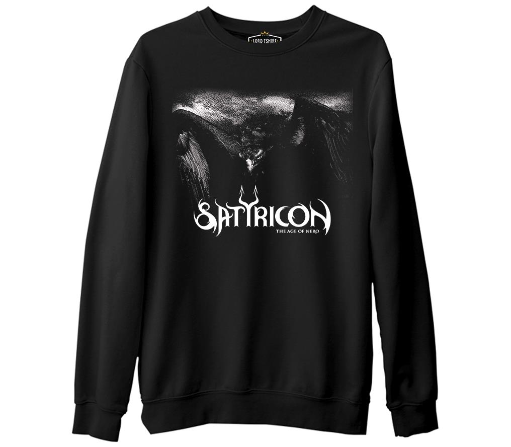 Satyricon - The Age of Nero  Siyah Erkek Kalın Sweatshirt